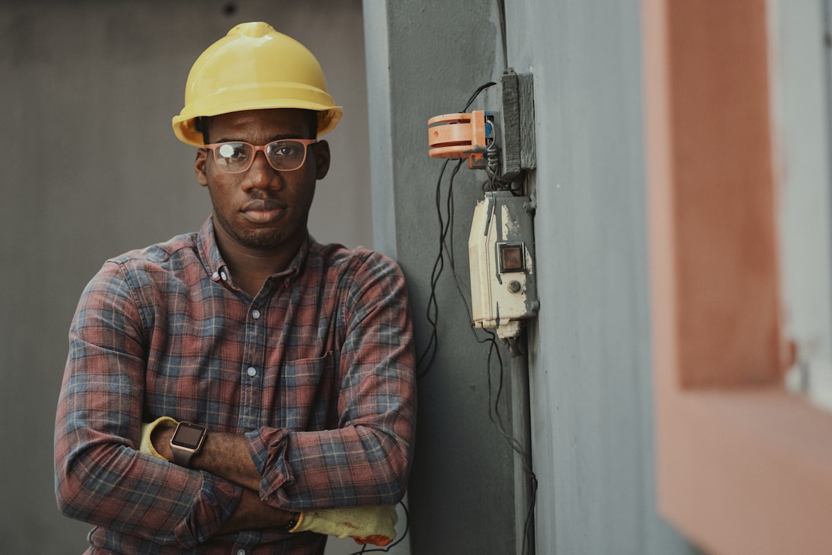 Professional plumbing work for a residential water heater installation